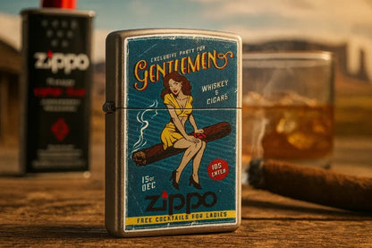 Zippo žiebtuvėlis CIGAR GIRL 60005052 vėjui atsparus benzininis