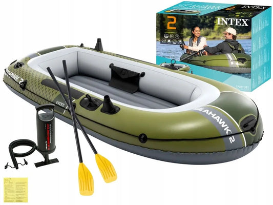 Žvejybinė pripučiama valtis Intex Seahawk 2 asmenims, pompa + irklai 66332 MODELIS 2026
